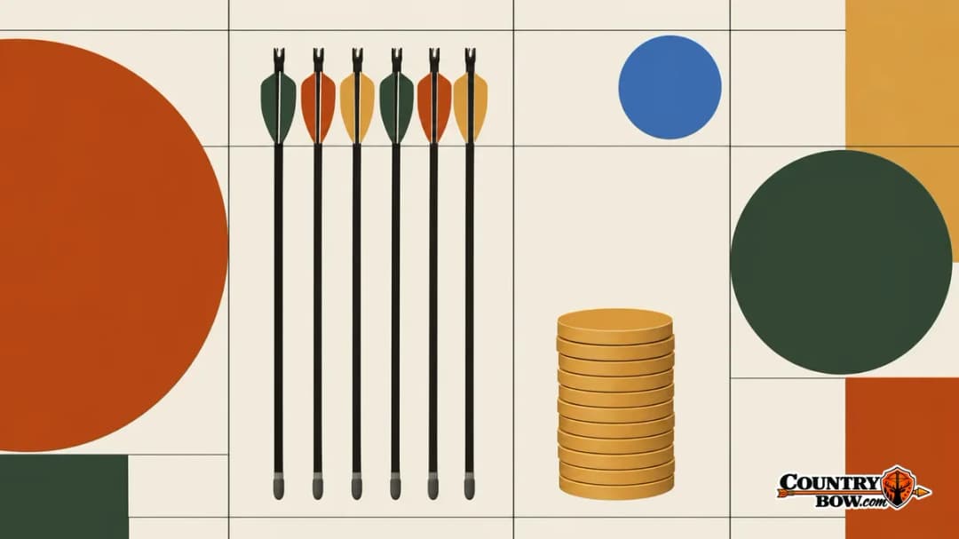 Reusable bolts and practice cost Six bolts lying side by side next to a short stack of coins, shown as specimens on a grid.